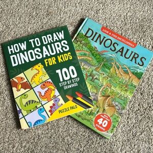 2x Dino Activity Books